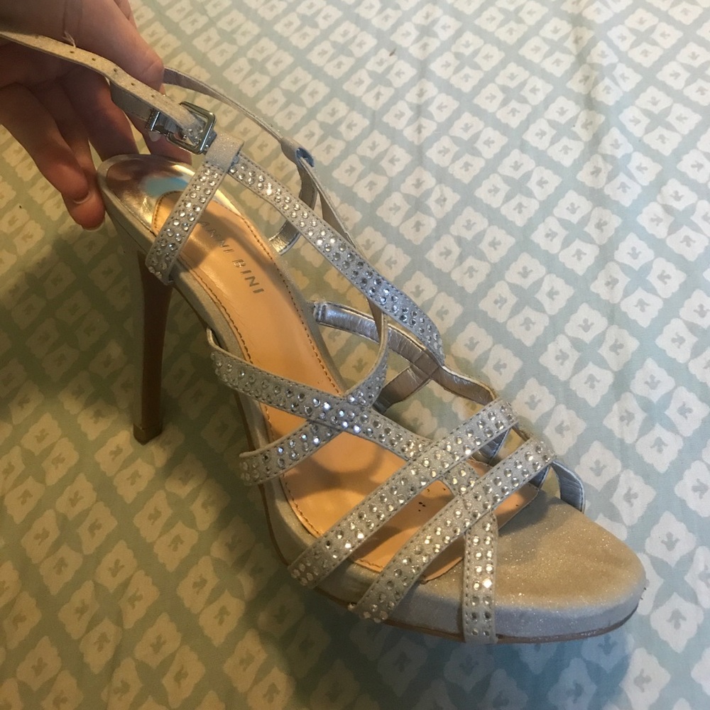 Gianni Bini Silver Heels